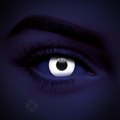 White Glow in the Dark Contact Lenses