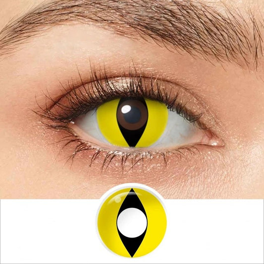Yellow Cat Eye Contact Lenses