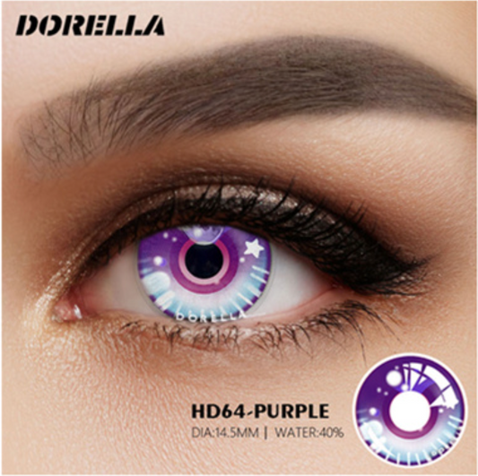 Purple Starry Eyes Contact Lenses